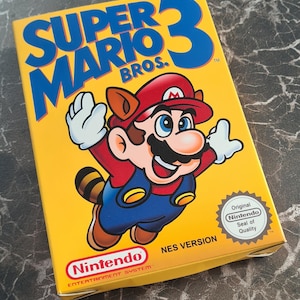 Super Mario Bros 3 (NES) Replacement Box - Handmade in UK