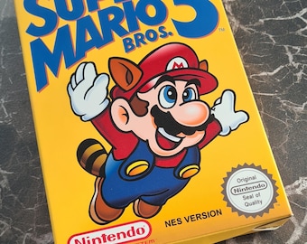 Super Mario Bros 3 (NES) Replacement Box - Handmade in UK