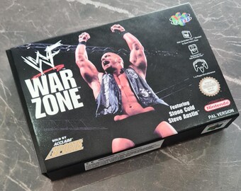 WWF War Zone (N64) Replacement Box & Tray - Handmade in UK