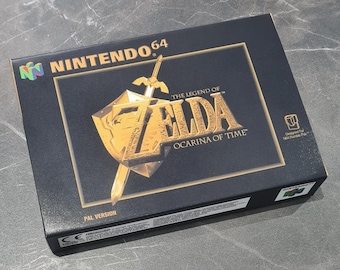 Zelda- Ocarina of Time (N64) Replacement Box & Tray - Handmade in UK