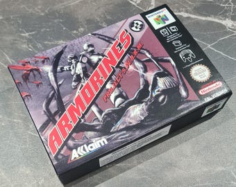 Armorines (N64) Replacement Box & Tray - Handmade in UK
