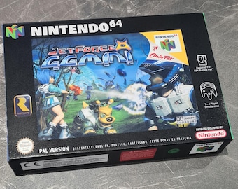 Jet Force Gemini (N64) Replacement Box & Tray - Handmade in UK