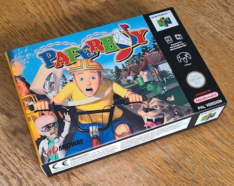 Paper Boy (N64) Replacement Box & Tray - Handmade in UK