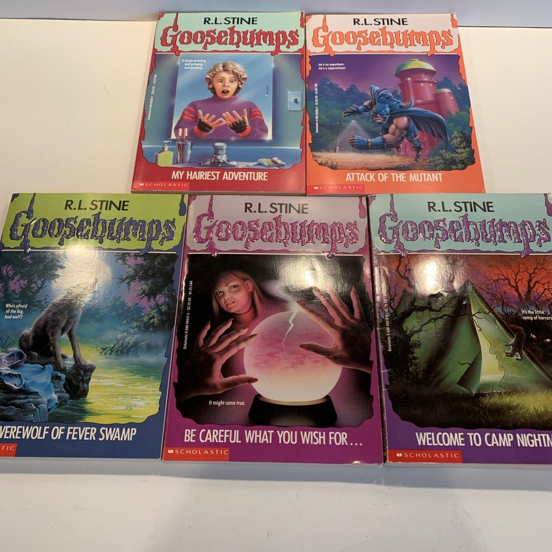 Lot of 5 R. L. Stine Goosebumps Books Thrillers and Mysteries for Young ...