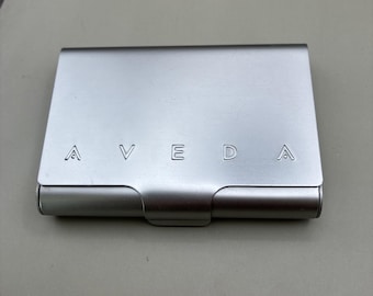 Estuche metálico Aveda Chakra Pure-Fume Absolute / Juego de 6 frascos de perfume vintage vacíos 90