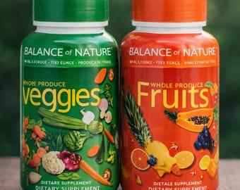 Kit Diário de Suplementos de Frutas e Vegetais | Conjunto de Presente Bem-Estar | Pacote de Cápsulas Nutricionais | Essenciais para um Estilo de Vida Saudável