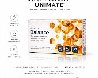 Mistura para Bebida Unicity Balance | Bebida de Bem-Estar com Cítricos e Erva-Mate (Suplemento Alimentar)