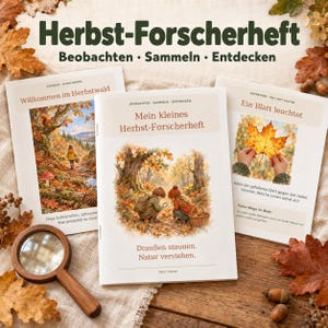 Autumn Explorer Booklet for Children | Discovering Nature | 24-page PDF | Kindergarten, Daycare, Preschool & Home Schooling | 2 Printable Formats