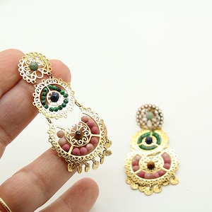 Bijoux Oriental, bolas orientais, bolas de ouro em aço inoxidável
