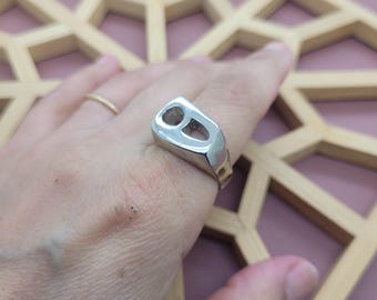 Persian Heech Ring هیچ, Bold Farsi Statement Ring, Hich Hiich Jewelry, Persian Calligraphy Gift, Modern Persian Jewelry