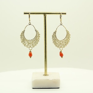 Persian jewelry, Persian Earrings, Statement earrings, Litle agate Jewelry, Summer earrings, Oriental Statement earrings, Persian gift