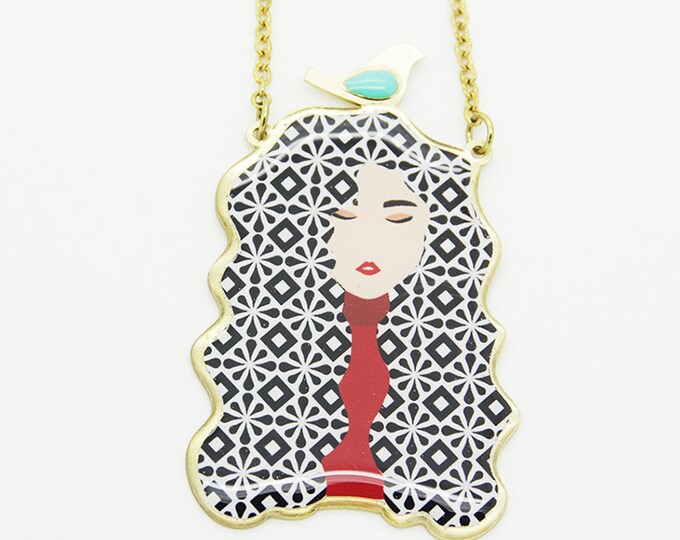 Persian Jewelry Persian Necklace Persian Illustration Etsy