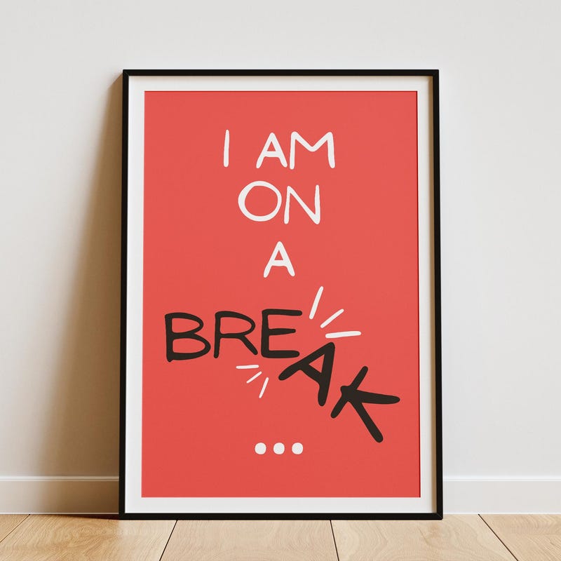 On Break Sign for Desk - Etsy