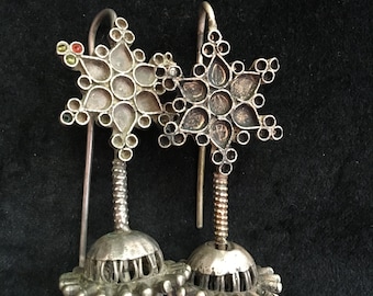 Vintage Tribal Large Earrings Uzbek?