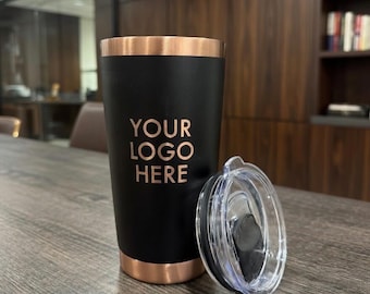 Custom Logo 20oz Tumbler with Magnetic Lid - Personalized Business Gift Tumbler