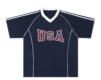 Custom USA Soccer Jersey, Personalized USA World Cup Jersey, Customizable World Cup Jersey, Custom USA Soccer Jersey with Name Number