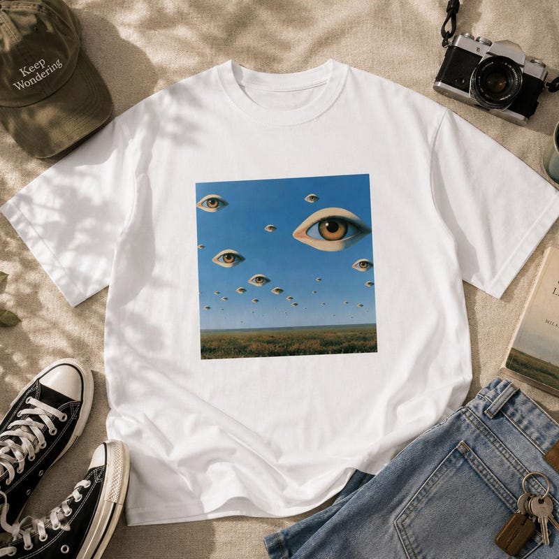 Abstract Raccoon Floating Eyes Art - Etsy