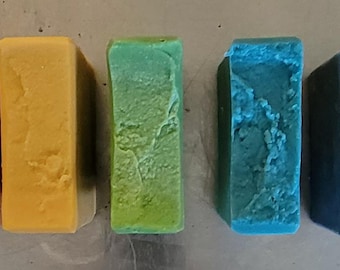 Jabones de sebo para chakras 100% naturales con infusión de cristales