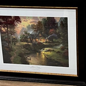 Thomas Kinkade Lithograph Signed - Etsy