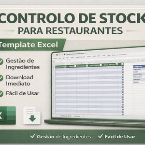 Restaurant Inventur Excel Vorlage | Lebensmittel Warenbestand-Tracker | Küchenvorrat Tabelle | Sofort Download