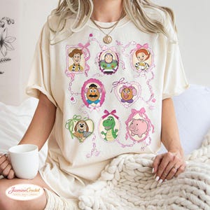 Toy Story Friends Shirt, Woody Buzz Jessie Rex Hamm Slinky Dog Mr Potato Head Tee, Cute Toy Story Characters Shirt, Disney Pixar Family Trip Ivory/Natural/Sand
