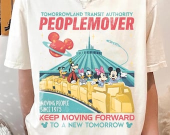 Tomorrowland Transit Authority PeopleMover Shirt, Retro Disney Ride Shirt, Magic Kingdom Tomorrowland Tee, Disney Park Shirt