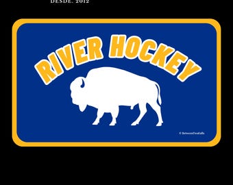 River Hockey Buffalo Logo Sticker | Kiss-Cut Vinyl Decal