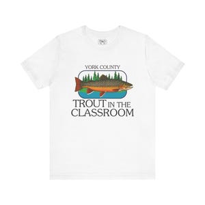 York County Trout in the Classroom T-Shirt | Trout Illustration Tee