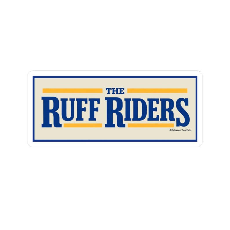 Ruff Riders Script The Ruff Riders Sticker | Kiss-cut Vinyl Decal - Etsy