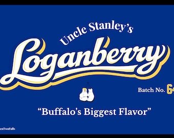 Loganberry Sticker- Vinyl Decal | Retro Buffalo