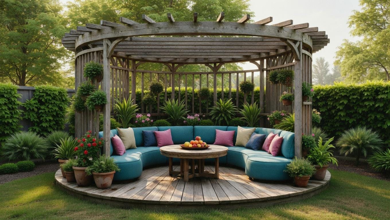 Custom Pergola Round Design Version 200A
