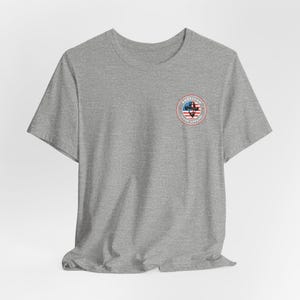 Blue Collar Built America T-Shirt | Patriotic Tradesman Tee | USA Workwear Flag image 10