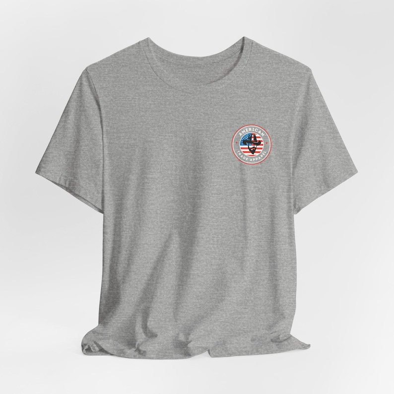 Blue Collar Built America T-Shirt | Patriotic Tradesman Tee | USA Workwear Flag image 10