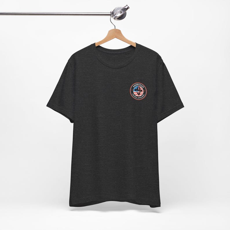 Blue Collar Built America T-Shirt | Patriotic Tradesman Tee | USA Workwear Flag image 11