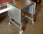 Typing Table Industrial Chrome Vintage