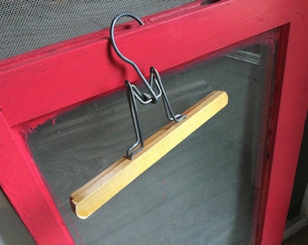 Wooden Hanger Slack Rack Vintage