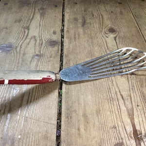Batter Spoon Spatula Red Handle 1950 Kitchen Utensil