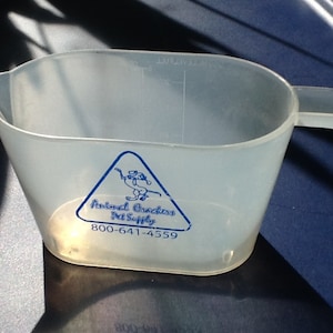 Measuring Cup Advertising Animal Cracker Pet Supply