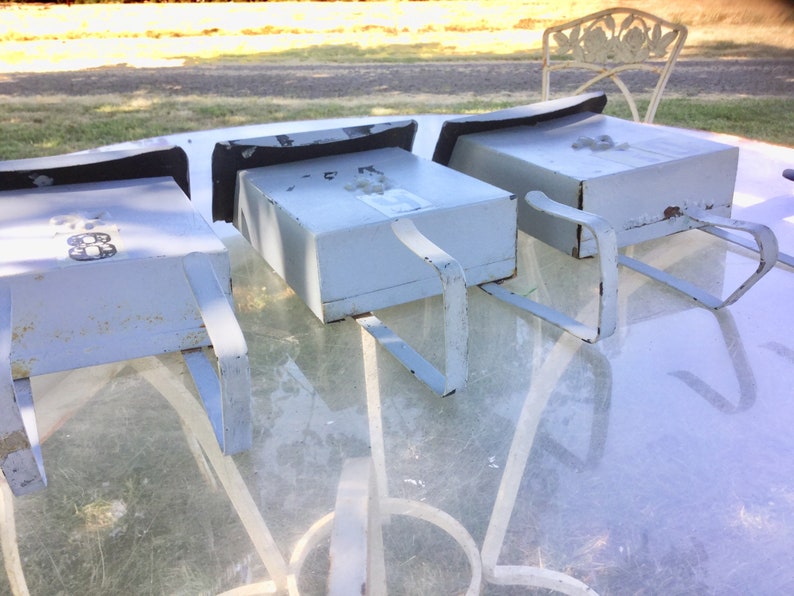 Mailbox Hanging Cabins Metal Numbered Antique Set