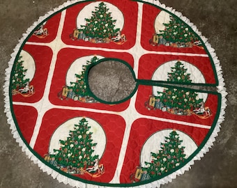 Tree Skirt Santa’s Best Vintage