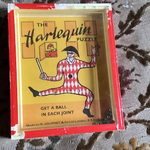 Puzzle Harlequin Court Jester London Antique