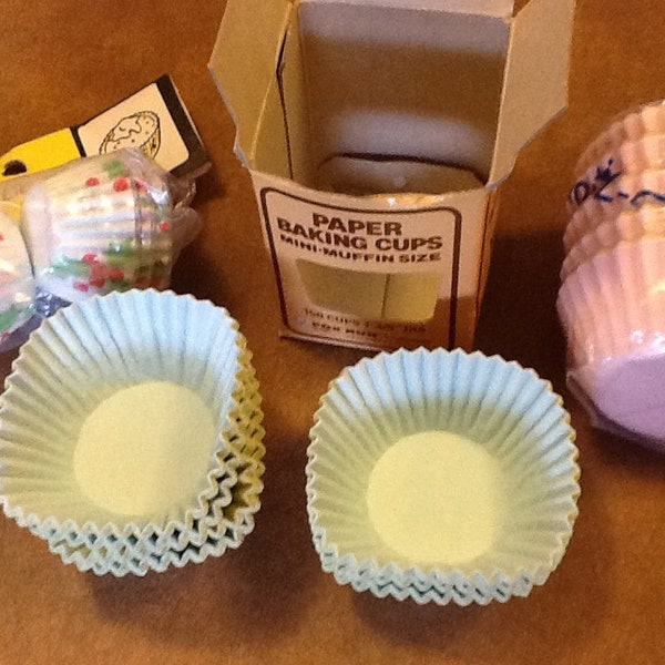 Cup Cake Paper Baking Muffin Petit Fours Vintage