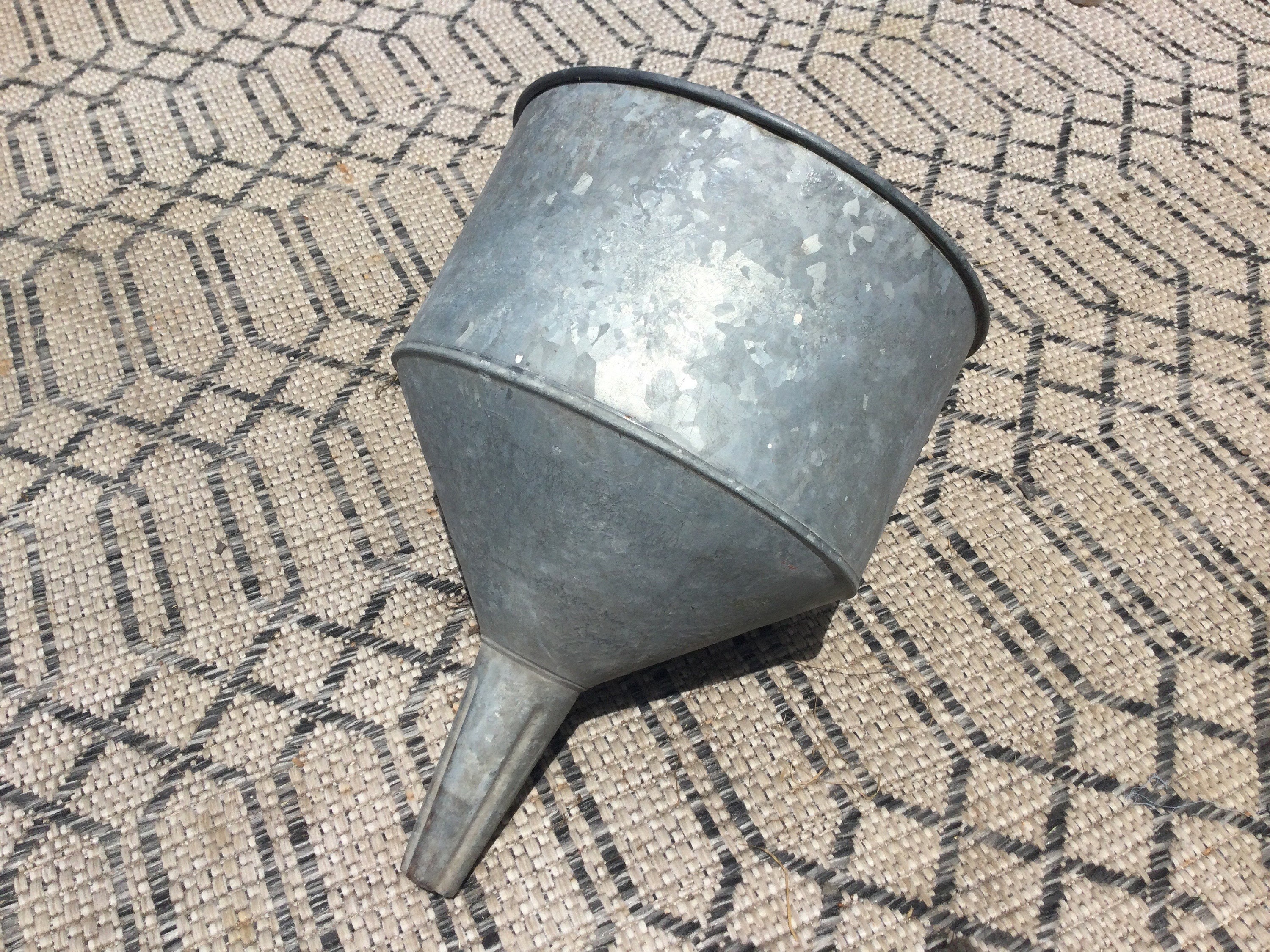 Galvanized Funnel for sale Only 2 left at 75