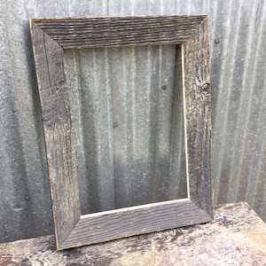 Picture Frame Wood Rustic Slate Gray