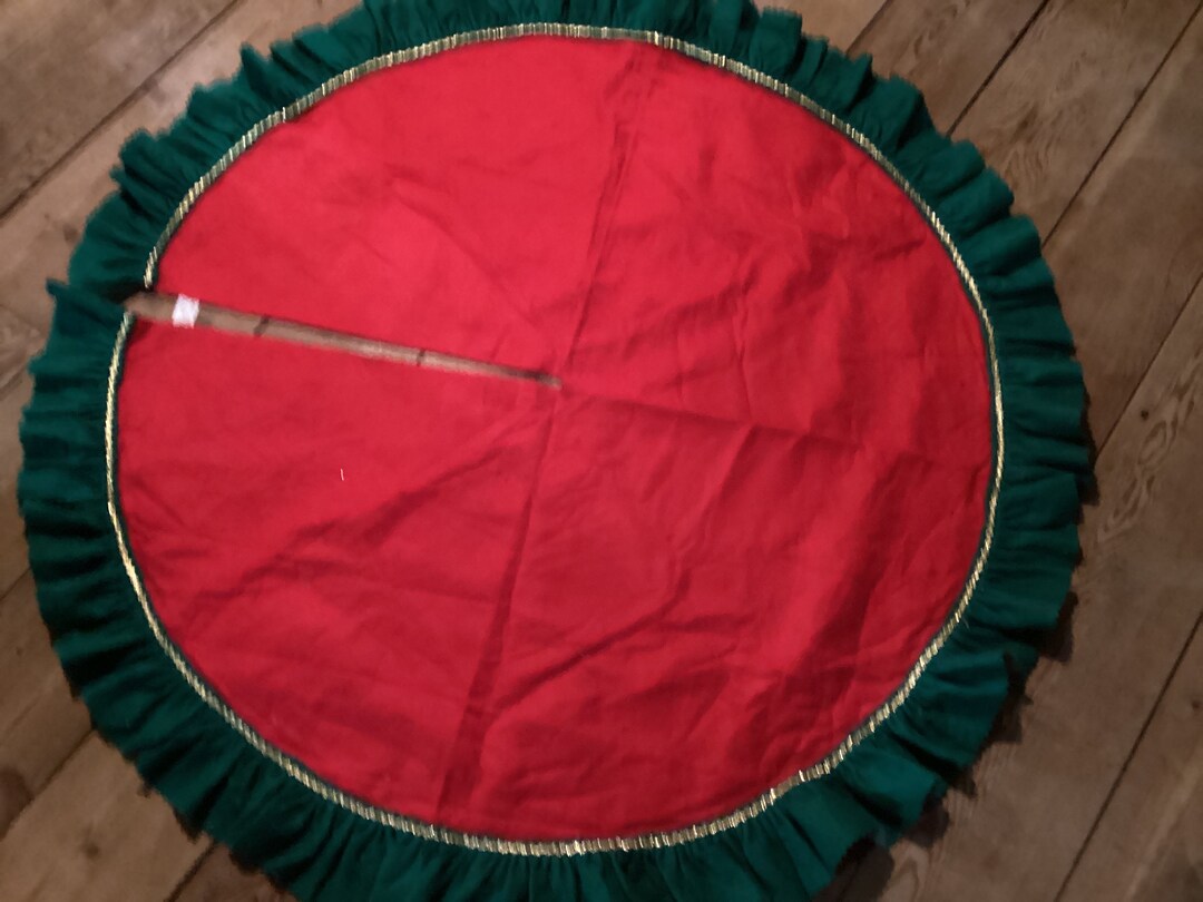 Tree Skirt Santas Best Vintage Etsy