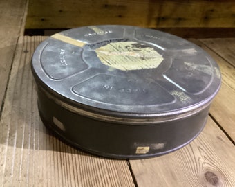 Movie Reel Case Can Eastman Kodak Vintage Metal