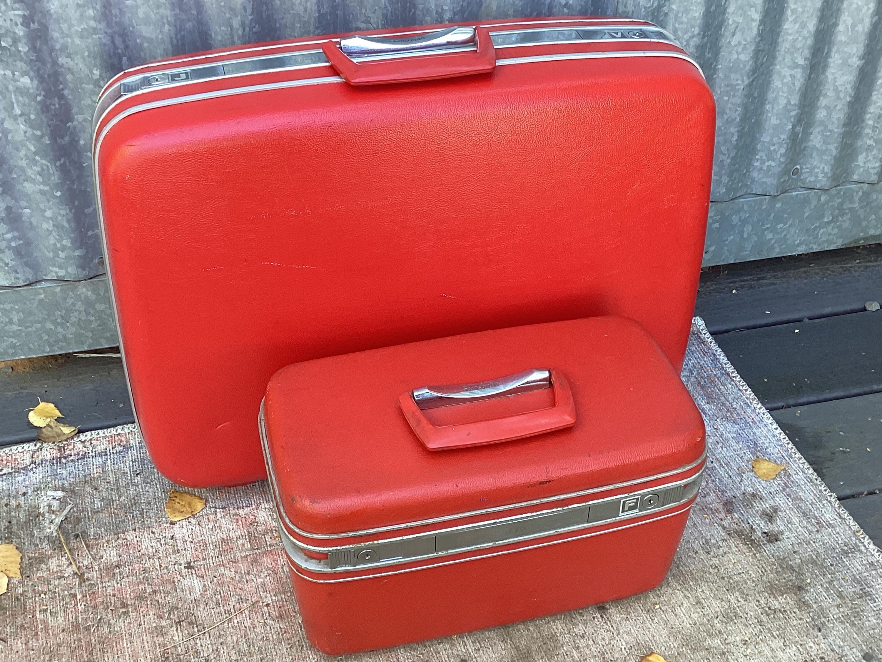 Red Samsonite Suitcase - Etsy