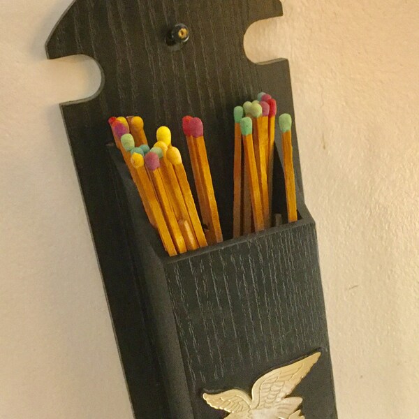 Wall Match Holder Etsy