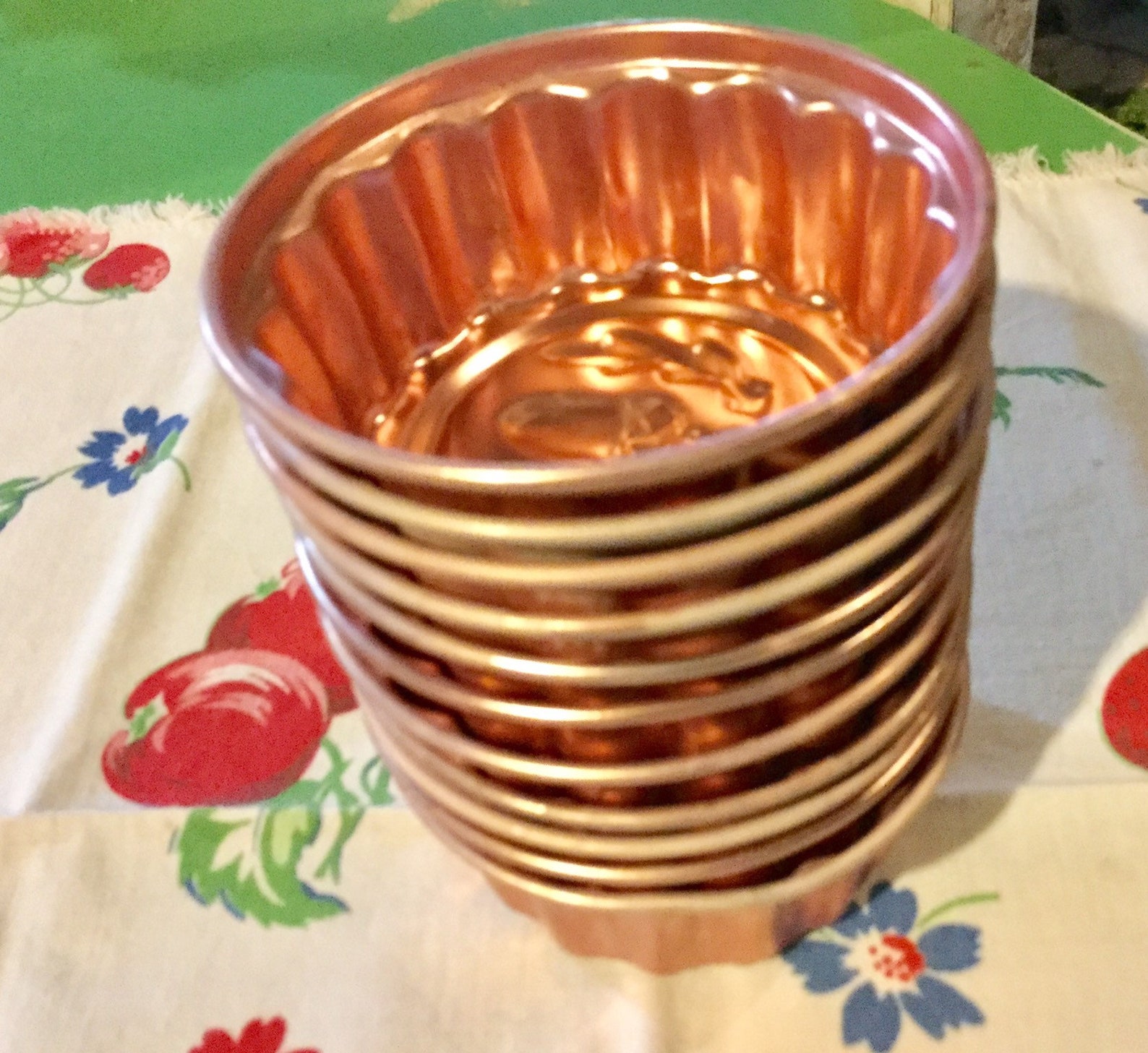 Ramekin Baking Cups Copper Mold Tart Pastry Vintage Etsy