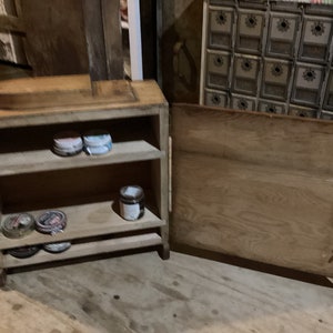 Shoe Shine Cabinet Shelves Primitive